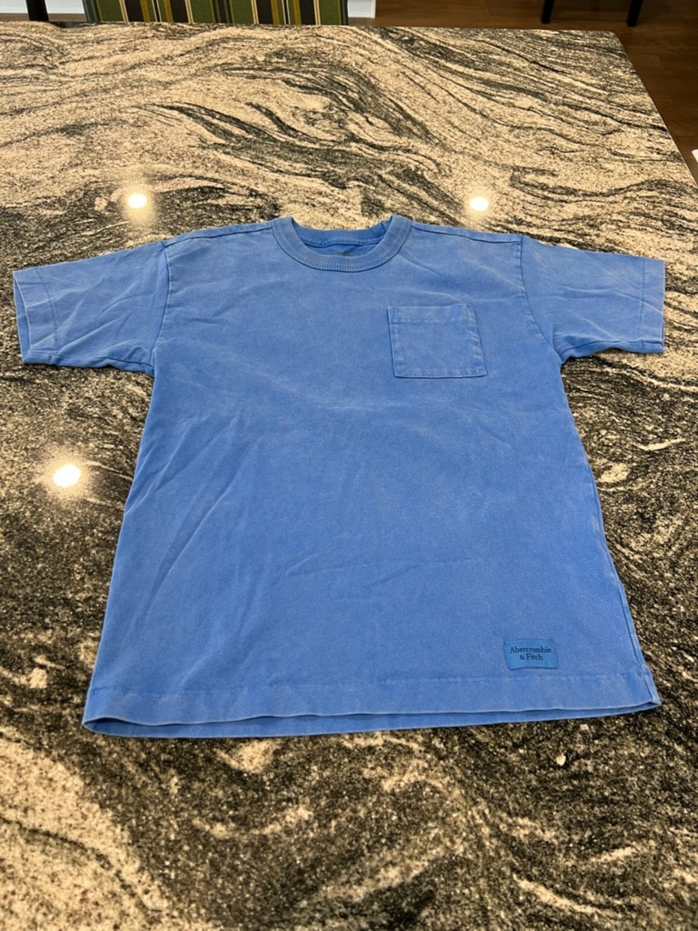 abercrombie kids Light Blue Crewneck Tee